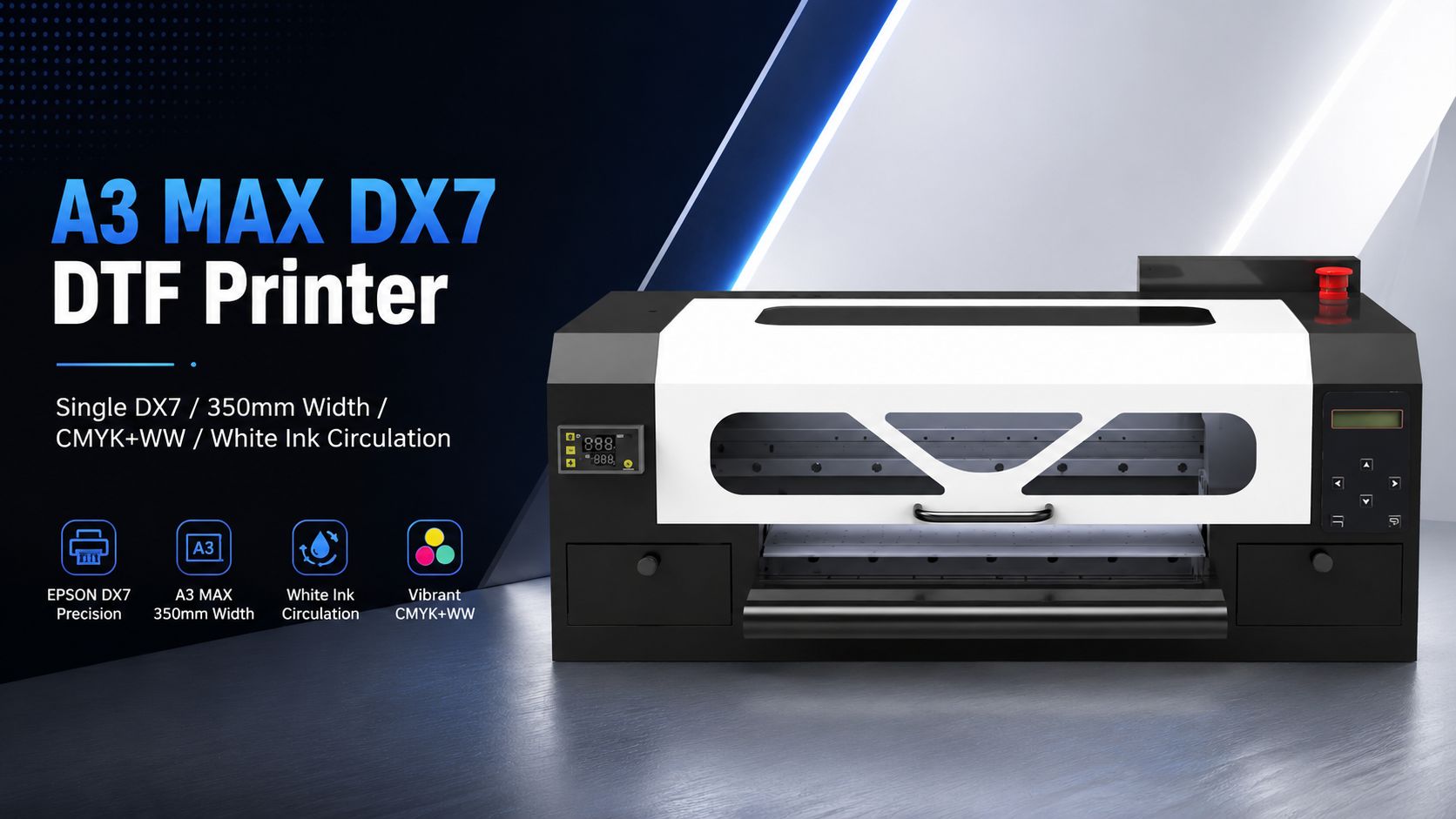 EraSmart A3 MAX DX7 DTF Printer Single DX7 hero image