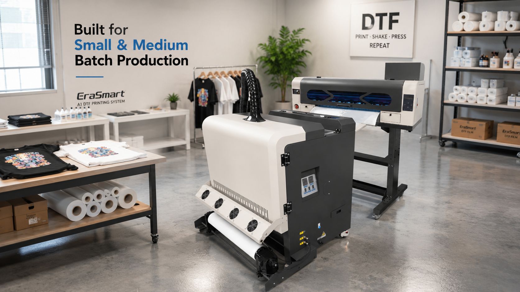A1 DTF printer for production studio and POD business